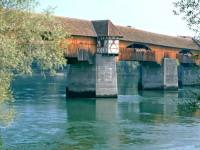 Längste gedeckte Holzbrücke Europas